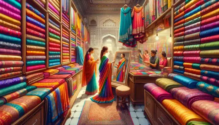 wholesale saree market in Jaipur